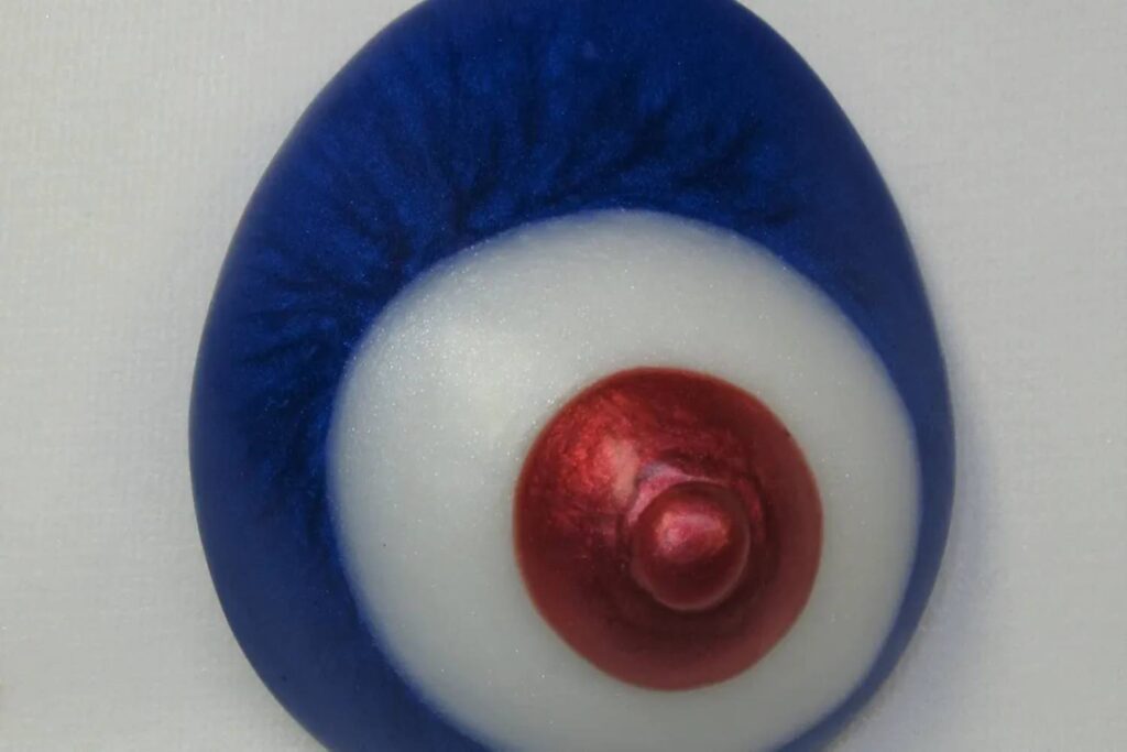 A close up of an eye ball