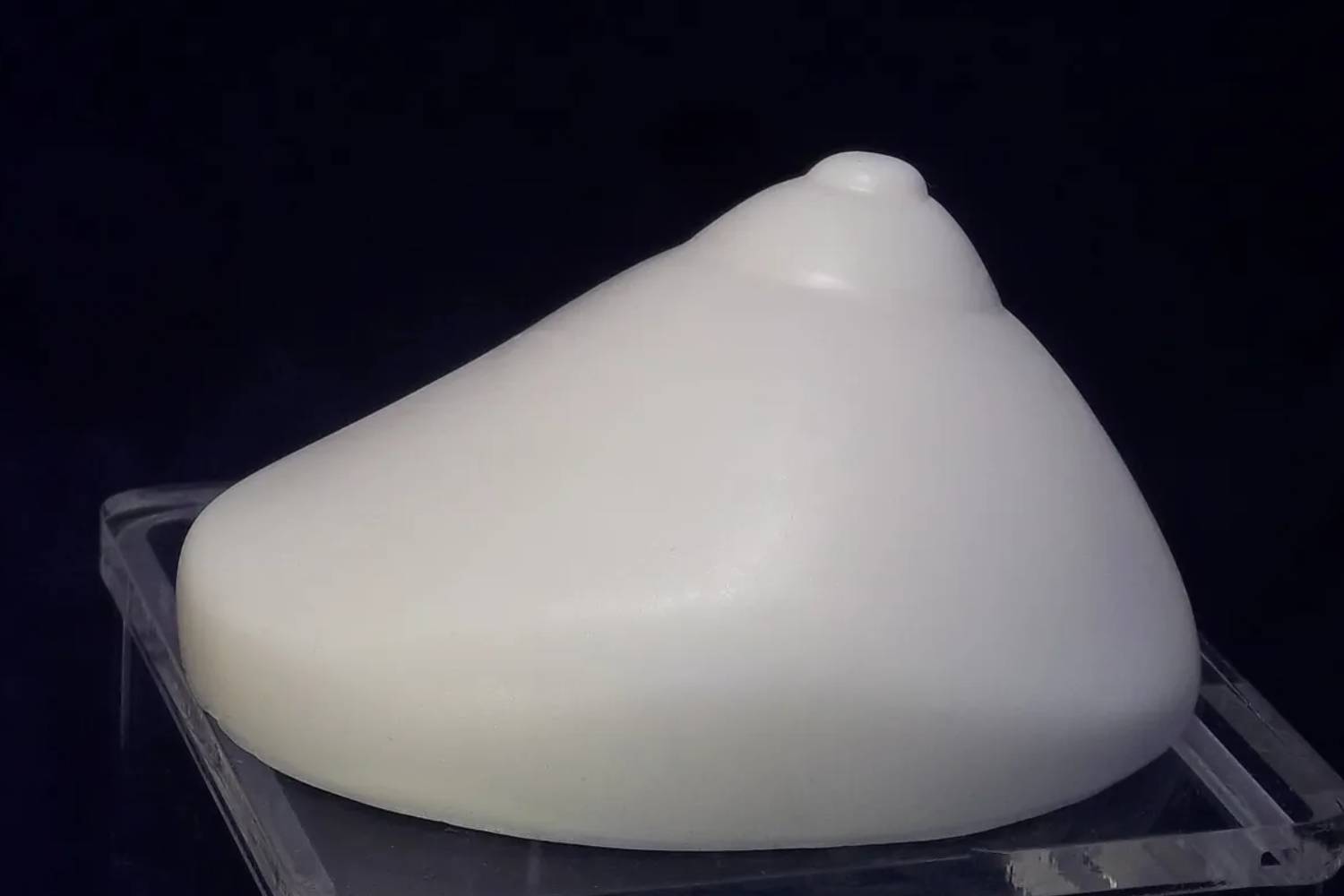 A white object sitting on top of a table.