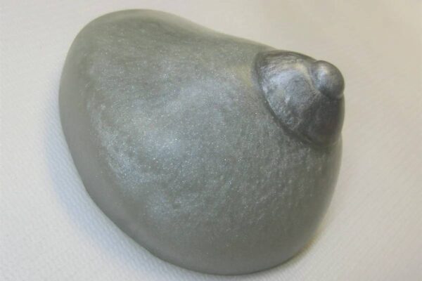 A stone with a heart shaped on it