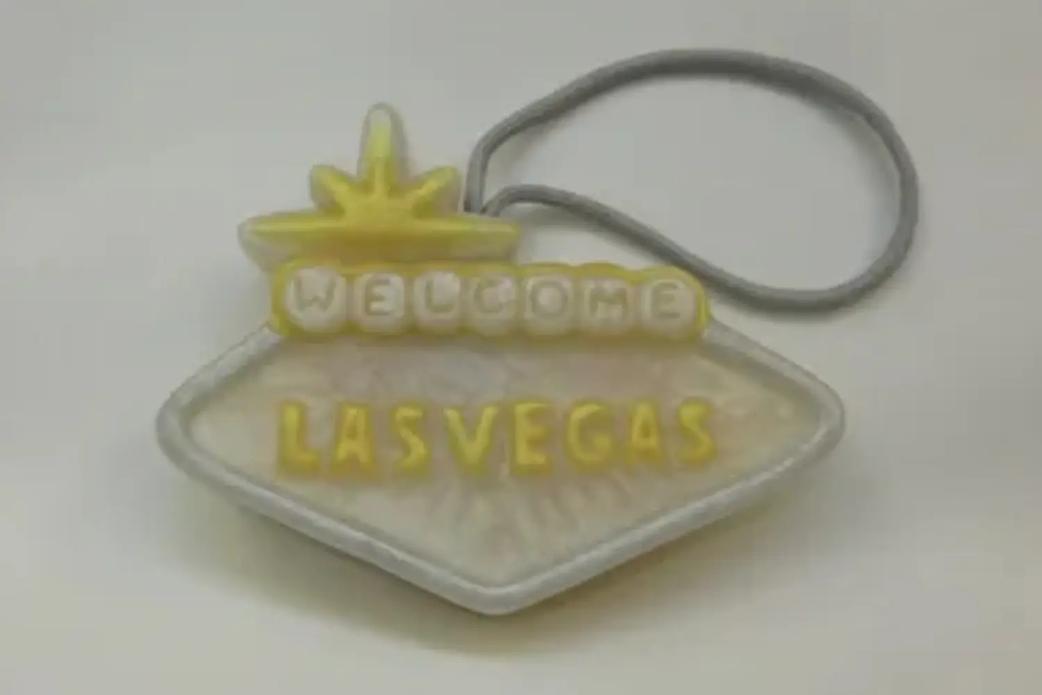 A yellow sign that says " welcome las vegas ".