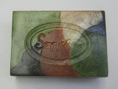 A close up of the top of a soap