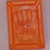 A rubber stamp with the word " job " in it.