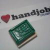 A rubber stamp with the hand of someone who is handjob.